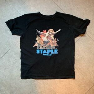 Staple World Renown Pigeon Brand Black Graphic Tee Short Sleeve